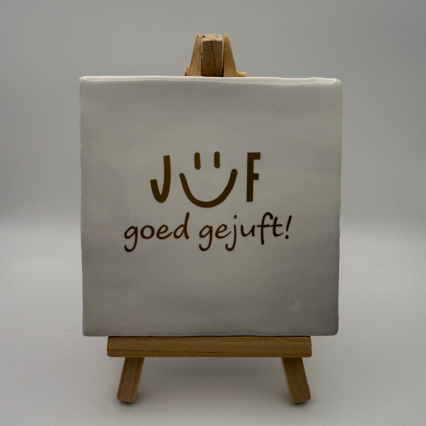 Tegeltje - Juf goed gejuft!