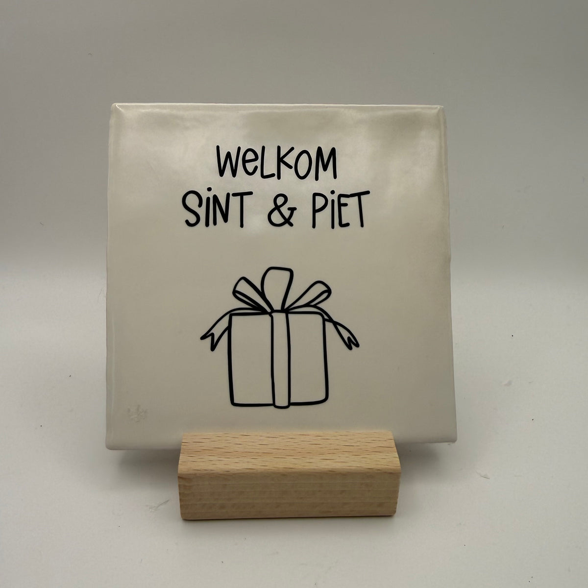 Tegeltje - Welkom Sint & Piet