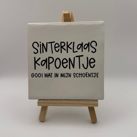 Tegeltje - Sinterklaas Kapoentje
