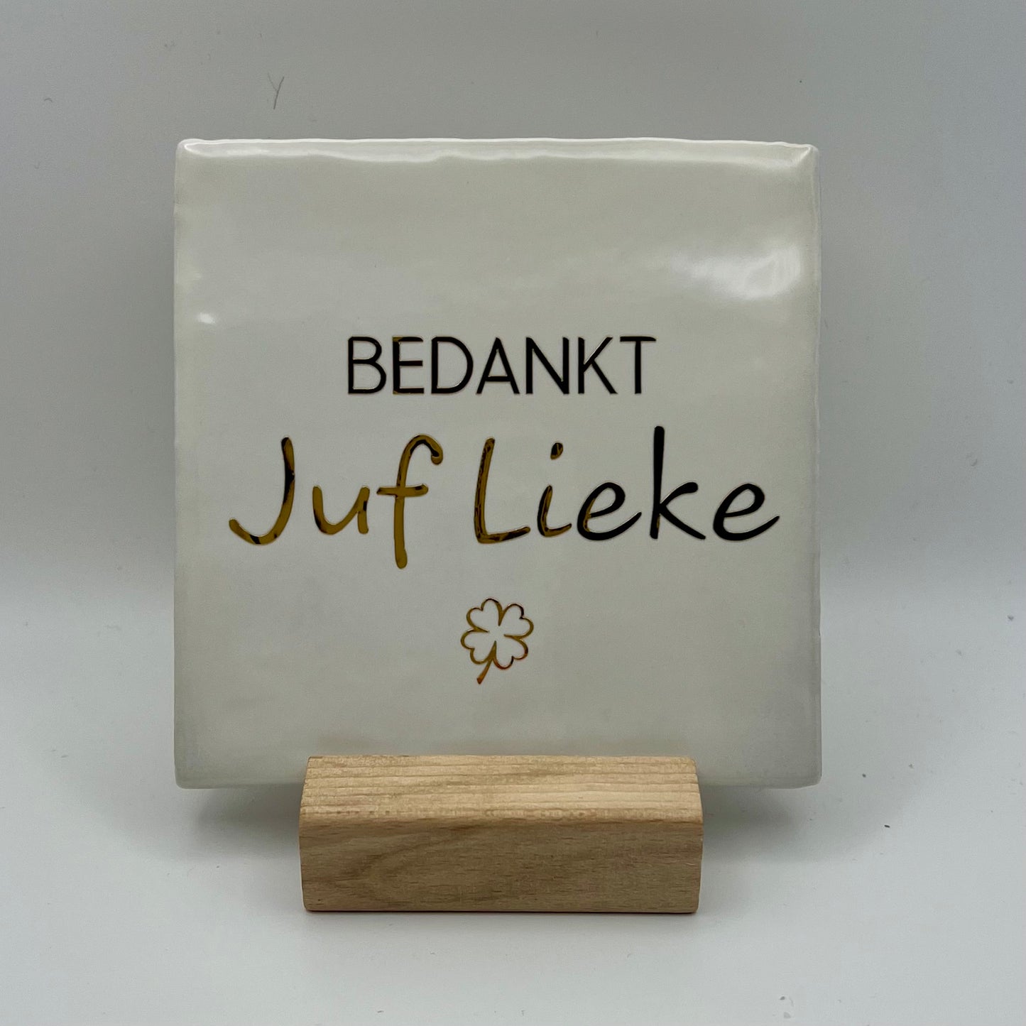 Tegeltje - Bedankt Juf [naam]
