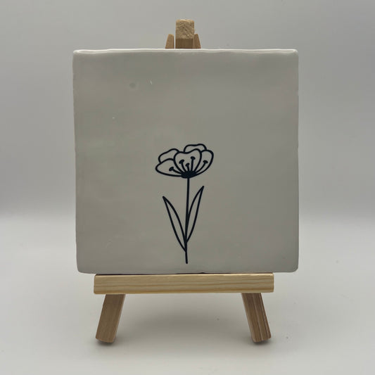 Tegeltje - Bloem