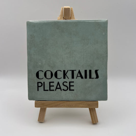Tegeltje - Cocktails please