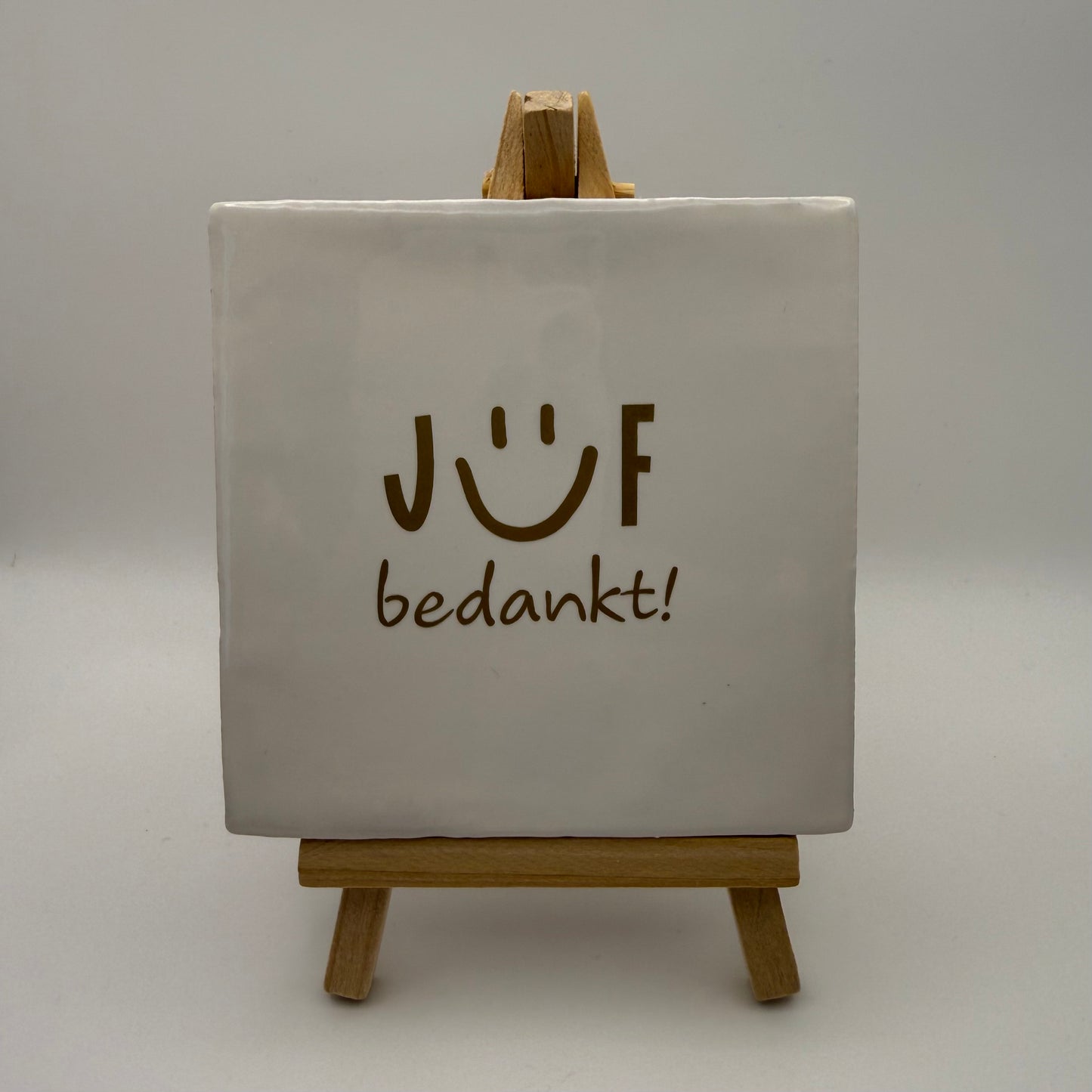 Tegeltje - Juf bedankt